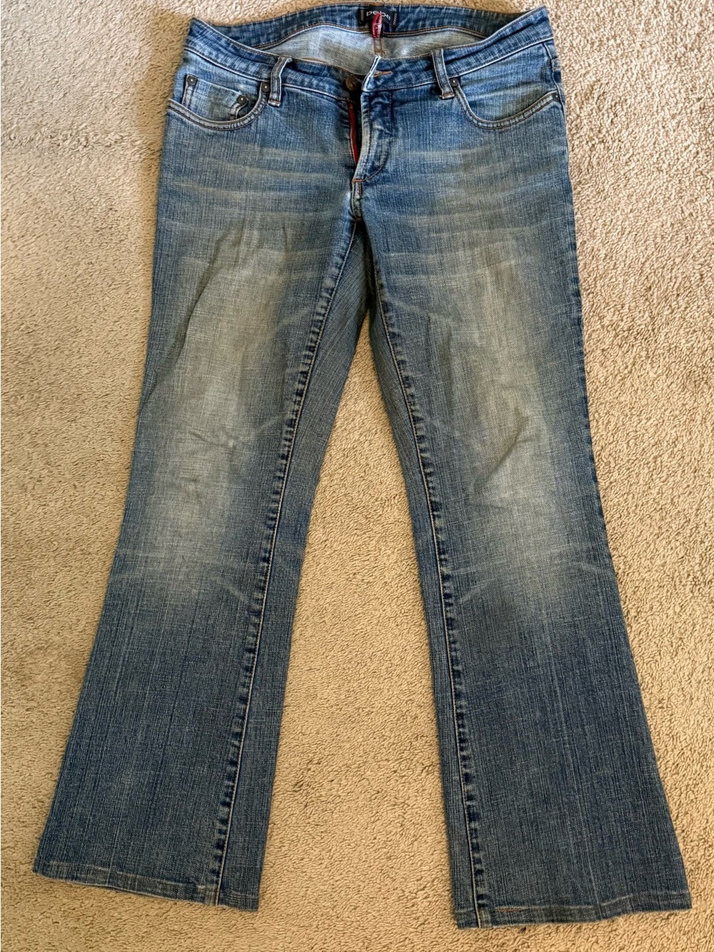 Bebe Vintage Women's Blue Denim Jeans Casual Bootcut